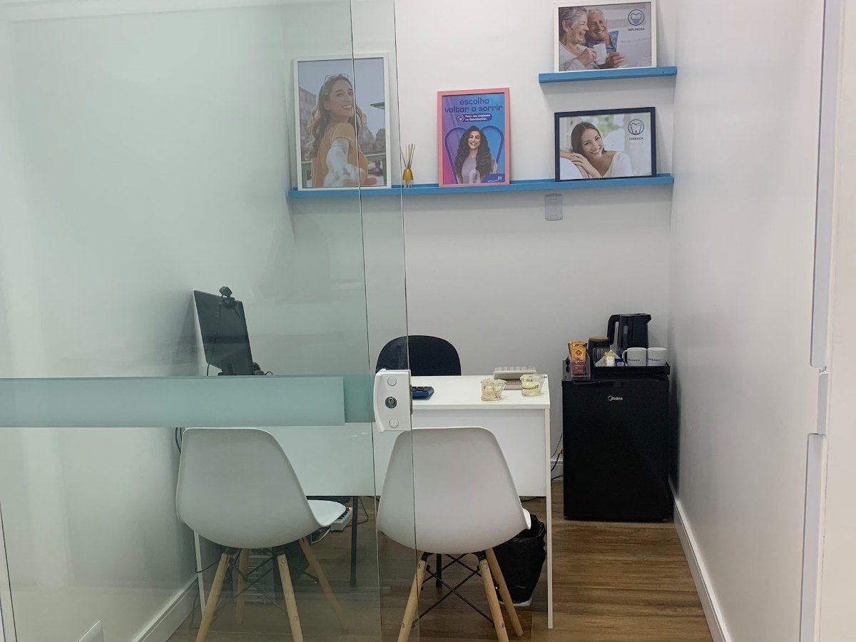 Sala reservada da Odontoclinic Campo Limpo, onde a avaliação e o plano de tratamento são apresentados